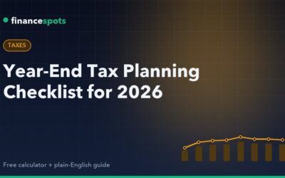 Year-End Tax Planning Checklist for 2026